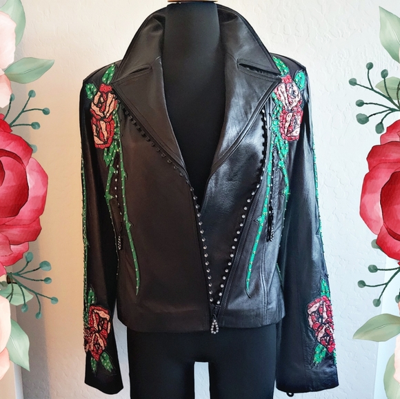 Kippy's Gorgeous Brand New Leather Motorcycle Jacket - Picture 6 of 17